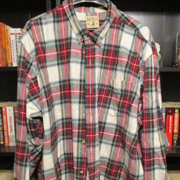 Red Head Brand Co. Men's Multi-Color Plaid Heavy Flannel Shirt Sz. 4XL - Picture 1 of 4